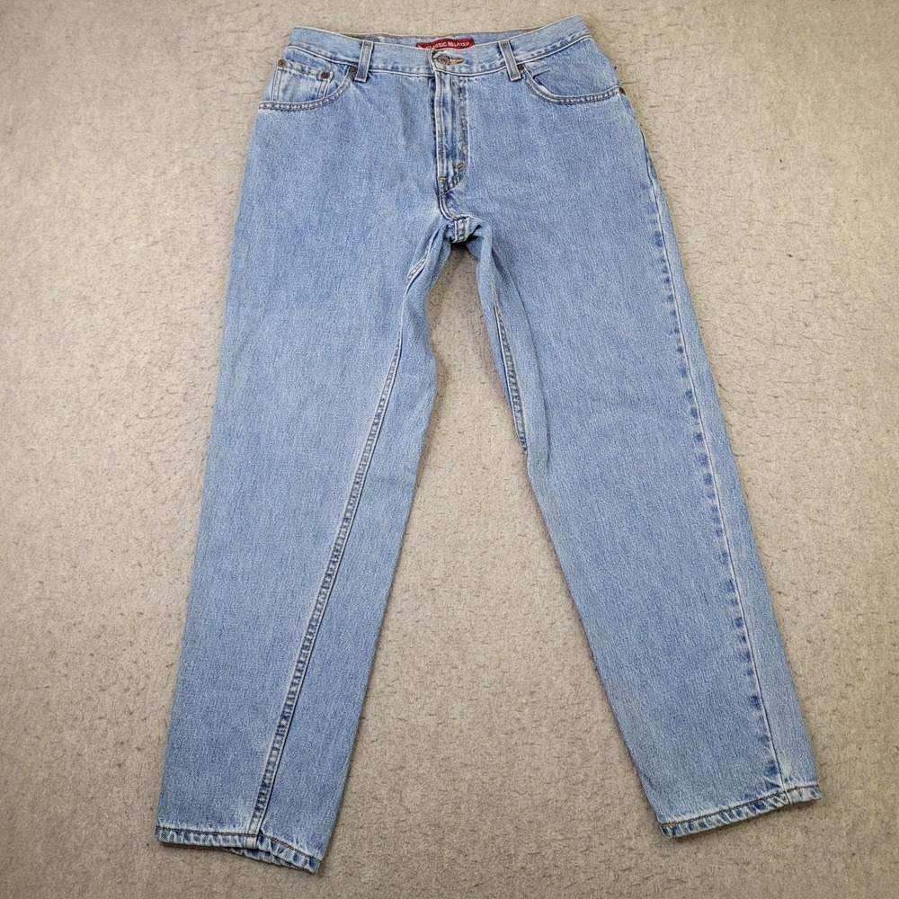 Levi's 550 Womens Tapered Leg Jeans Size 12M Blue Denim Relaxed Fit Classic Y2K